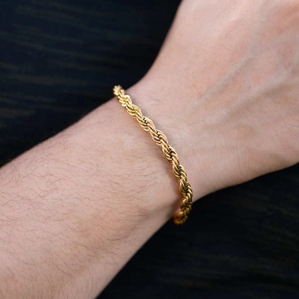 Cadena Lazo Premium Oro Laminado 18 K — Pulsera Gratis + Garantía de por vida + Empaque de lujo.
