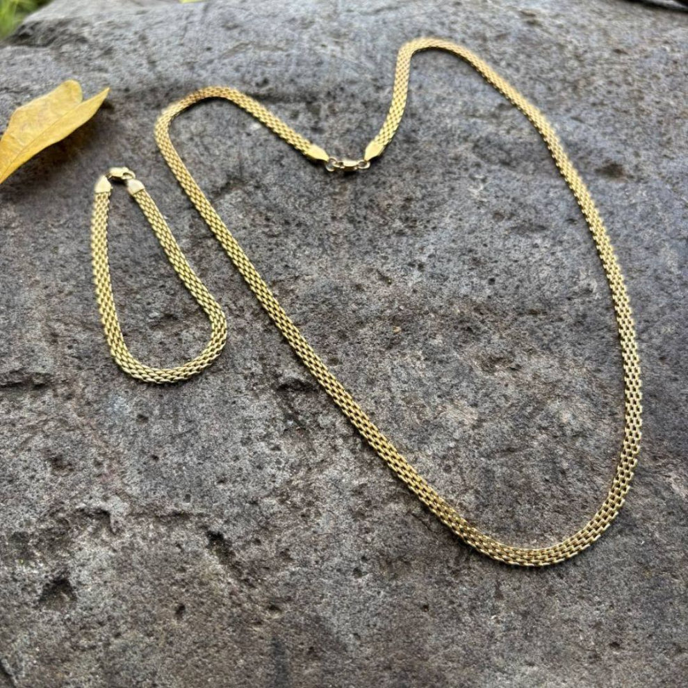 Combo Chinesco Premium Oro Laminado 18 K — Pulsera Gratis